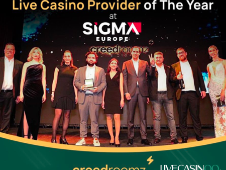 Live Casino Provider Award Won by CreedRoomz at SiGMA Europe 2023