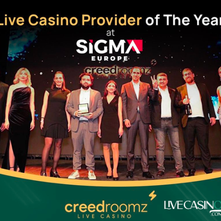 Live Casino Provider Award Won by CreedRoomz at SiGMA Europe 2023